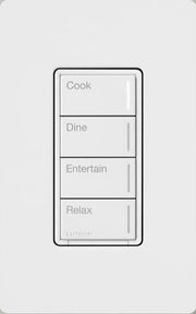Lutron RA3 Sunnata Hybrid Keypad, 4-Button, White