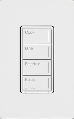 Lutron RA3 Sunnata Hybrid Keypad, 4-Button, White