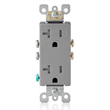 Dynotech Decora Duplex Receptacle, 20A, Tamper Resistant, White