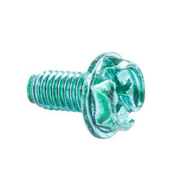 Dynotech Green Ground Screws 100 pc in poly bag with barcode label
