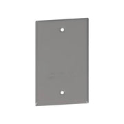 Dynotech Single Gang Blank Cover Outdoor Grey