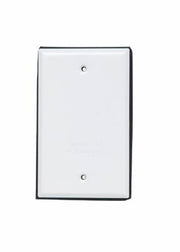 Dynotech Single Gang Blank Cover Outdoor White