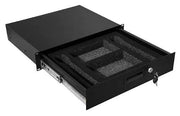 DynoTech 2U DJ Locking Drawer Case for Rack