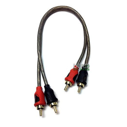 Twisted Pair RCA Cable - 1ft (Black)