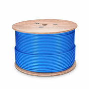 Category-6 STP 1000' 8-Conductor, Bulk, Black-PVC Jacket, (FTP) Shieled AWG23 Solid-Bare Copper, Wooden Spool (ETL)