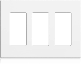 Dynotech 3-Gang Screwless Wallplate