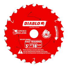 Diablo D055018Wmx 5-1/2-Inch x 18 Tooth Fast Framing Saw Blade D055018Wmx