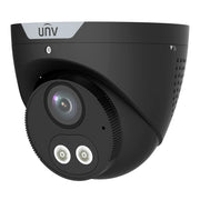 UNV 4MP Light & Audible Warning Fixed Eyeball Camera, Two-Way Audio