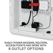 On-Q 6-Outlet Enclosure Surge Protector, USB-A/USB-C