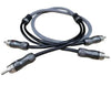 Twisted Pair RCA Cable - 3ft (Black)