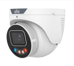 UNV 8MP Tri-Guard 3.0 Turret Camera, 2.8mm, Red & Blue Light